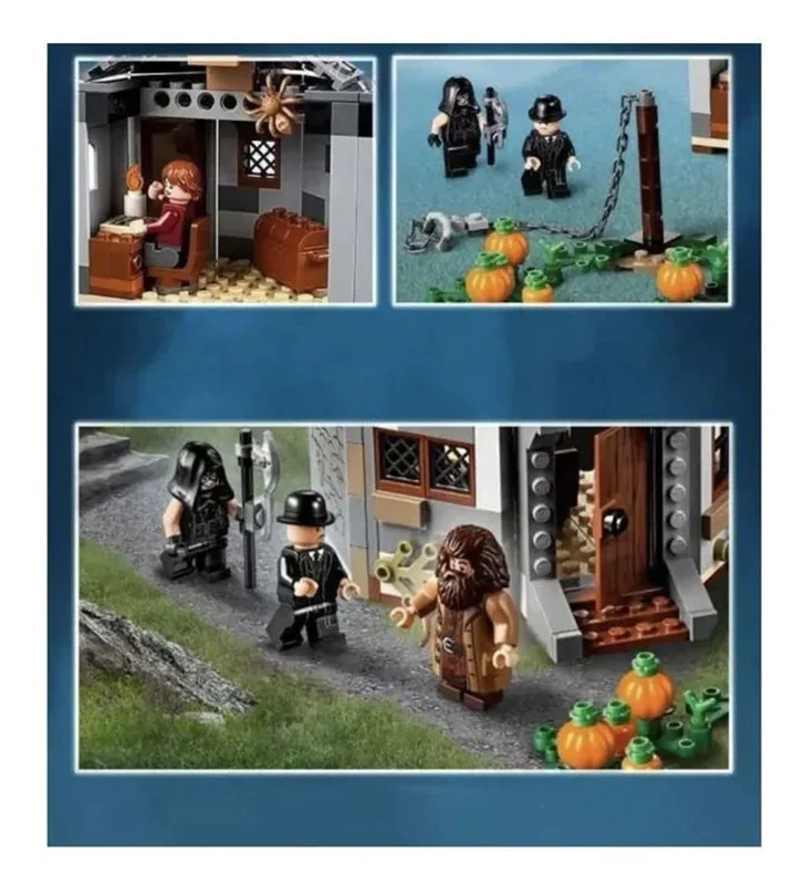 خرید لگو کلبه، لگو هری پاتر، لگو هرمیون، لگو هاگرید، لگو رون ویلی، لگو «کلبه هاگرید، جهان جادویی فانتزی»  Lego Building Blocks Harry Potter 6087
