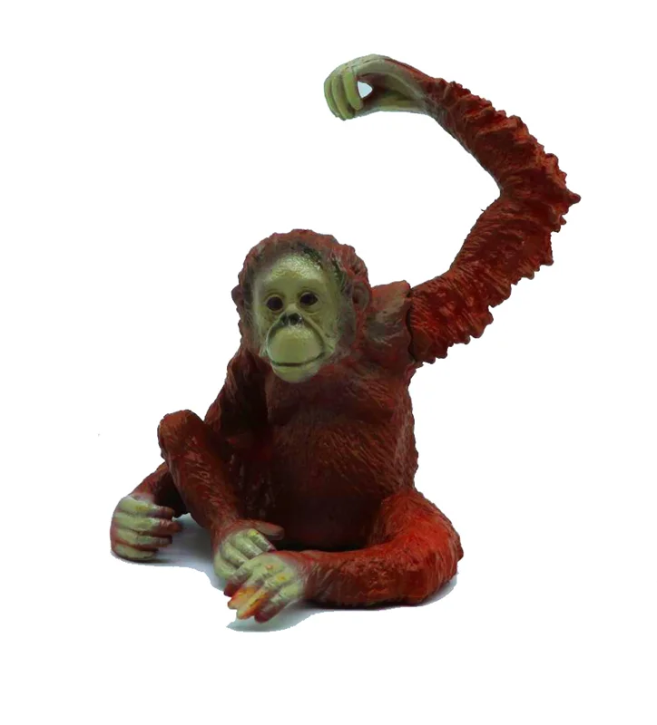 خرید فیگور حیوان وحشی فیگور «اورانگوتان» فیگور مدل واقعی حیوانات، مجسمه حیوان، مدل شبیه سازی شده حیوان Orangutan Simulation Model Wild Animals figure