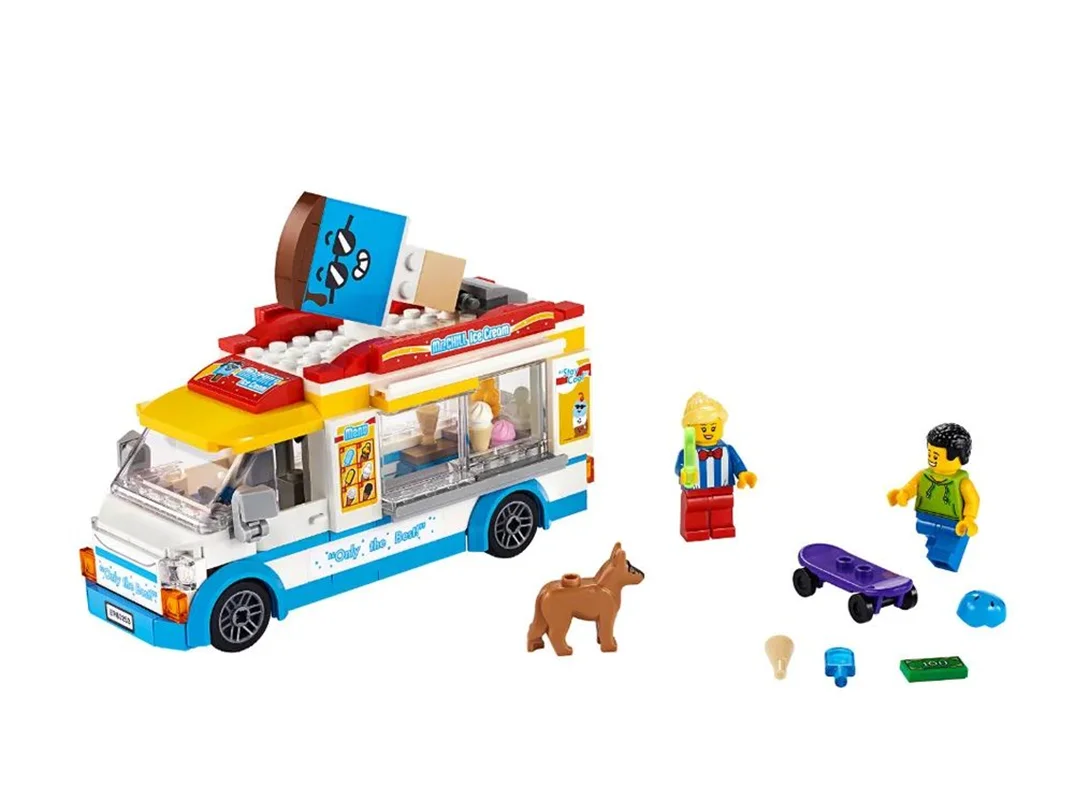 ،لگو بستنی، لگو دختر، لگو شهری، لگو اسکیت برد، لگو «کامیون بستنی»  Lego Cities Cream Truck 11528