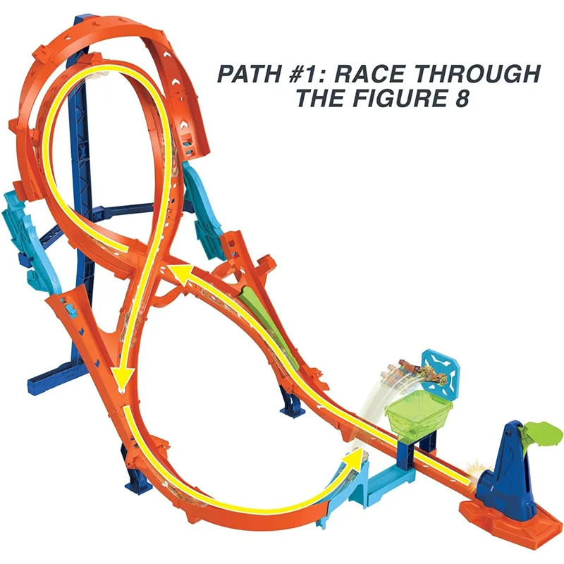 خرید پیست مسابقه، پیست هات ویلز، پیست سرعت، پیست برج مسایقه، پیست عمودی، پیست هیجان، پیست بازی ماشین هات ویلز «ست بازی هیجان انگیز مسابقه عمودی» پیست مسابقه  Hot Wheels Vertical Race Excitement Game set HMB15MA