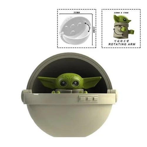 مینی فیگور لگو بیبی یودا در کالسکه فضایی Baby Yoda