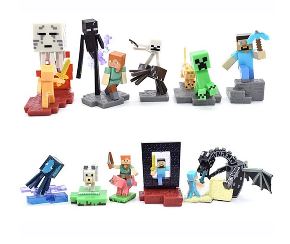 خرید فیگور «ست 10 تایی ماینکرفت» Minecraft model figure, set of 10