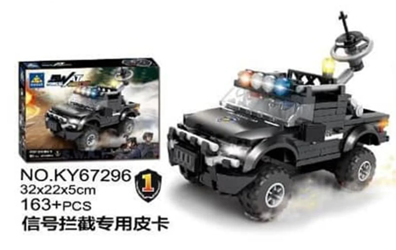 خرید لگو کازی «وانت پیکاب جنگی» لگو  Kazi Blocks Swat Force Pickup Truck  KY67296-1