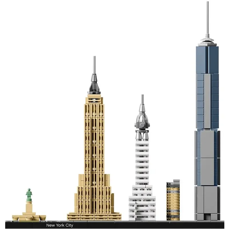 نمای جانبی LEGO 21028 با لوگوی Architecture