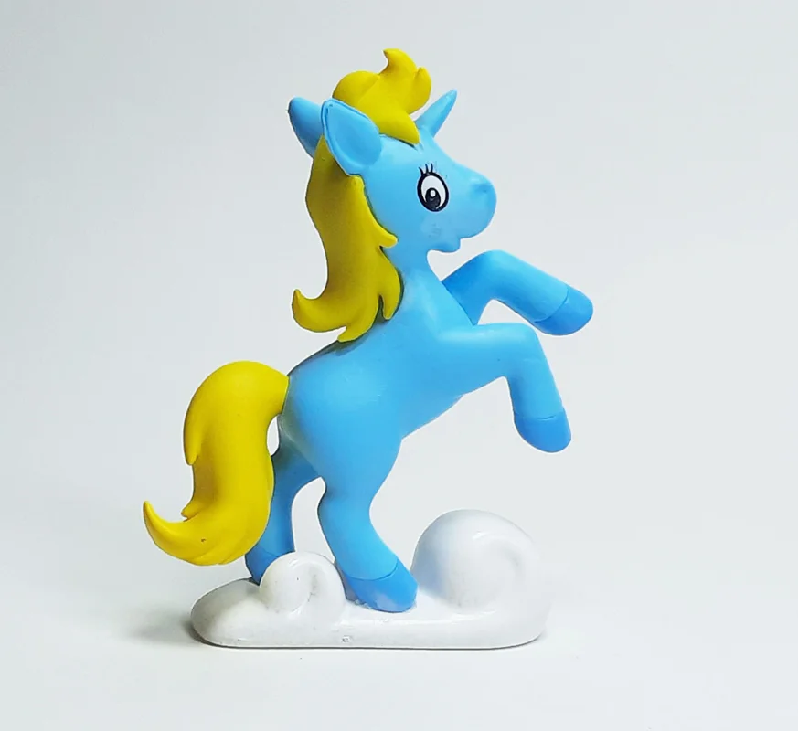 فیگور اسب تکشاخ فانتزی بلو استار Fantasy Unicorn Figure Blue Star - نمای جانبی راست
