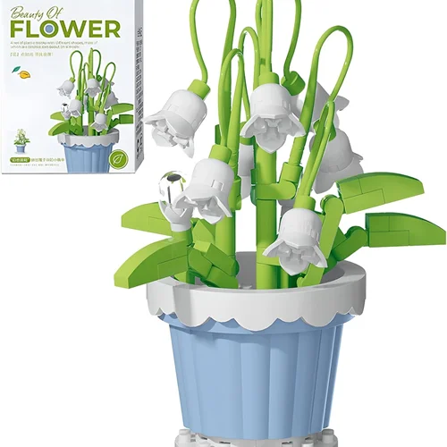 لگو گلدان زیبای گل زنبق دره Lily Of The Valley 7221