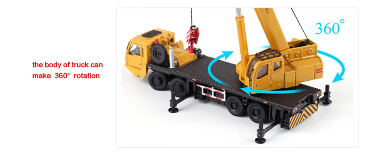 خرید ماکت فلزی ماشین فلزی کایدویی «مگا کرین: جرثقیل مگا» KWD Kaidiwei die cast model Truck Mega Crane 625011