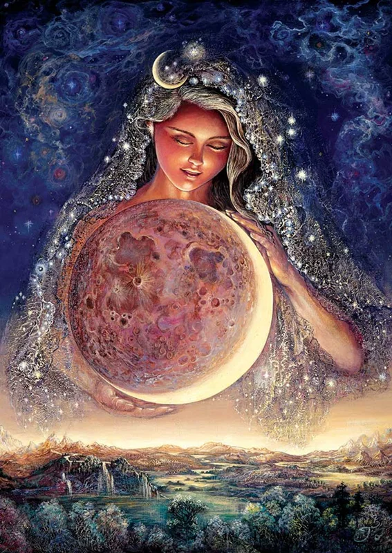 آرت پازل 1000 تکه  شب نما «الهه باستانی ماه» Heidi Art Puzzle Neon Series Moon Goddess 1000 pcs 5011