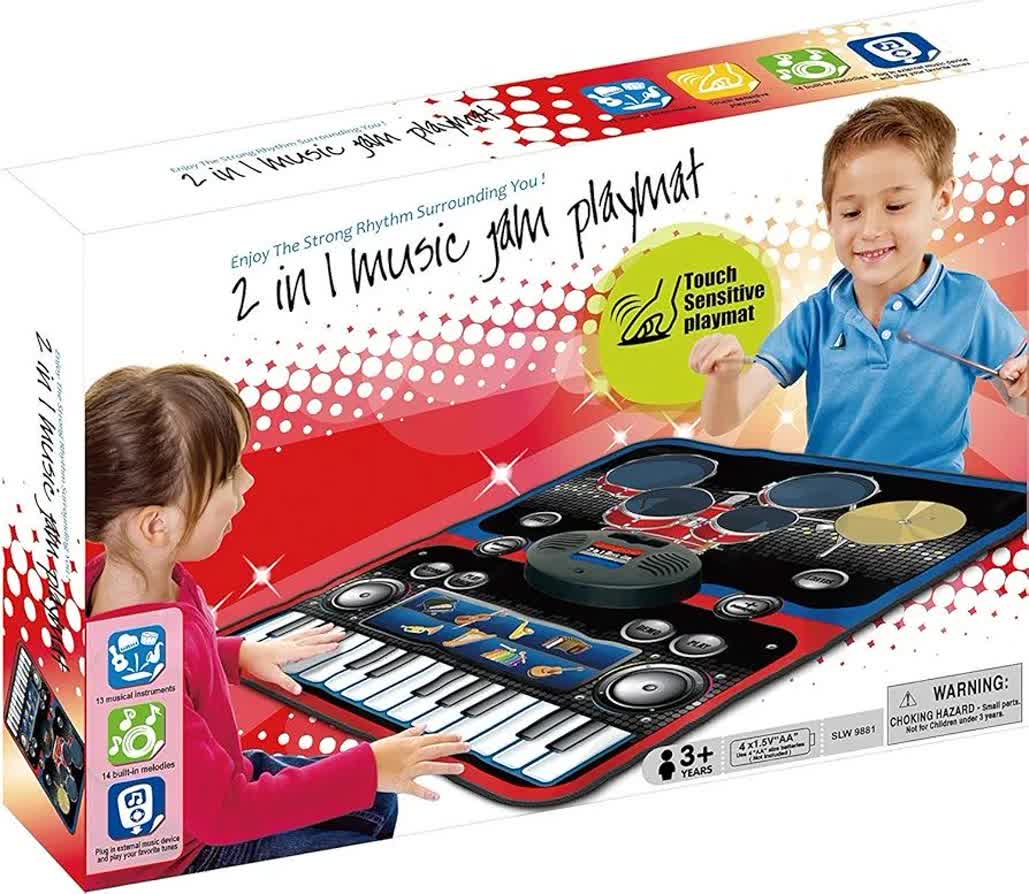 ارگ سفره ای: مت ارگ 2 در 1 موزیکال بزرگ 2in1 Music Jam Playmat SLW9881