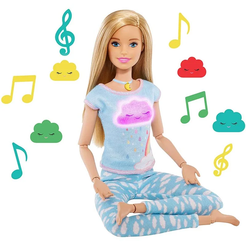 خرید اسباب بازی برند مَتِل «عروسک باربی یوگا، خود مراقبتی و آرامش بخشی» Mattel Toys Barbie Meditations Self-Care Rise & Relax Doll (Light Skin Tone)