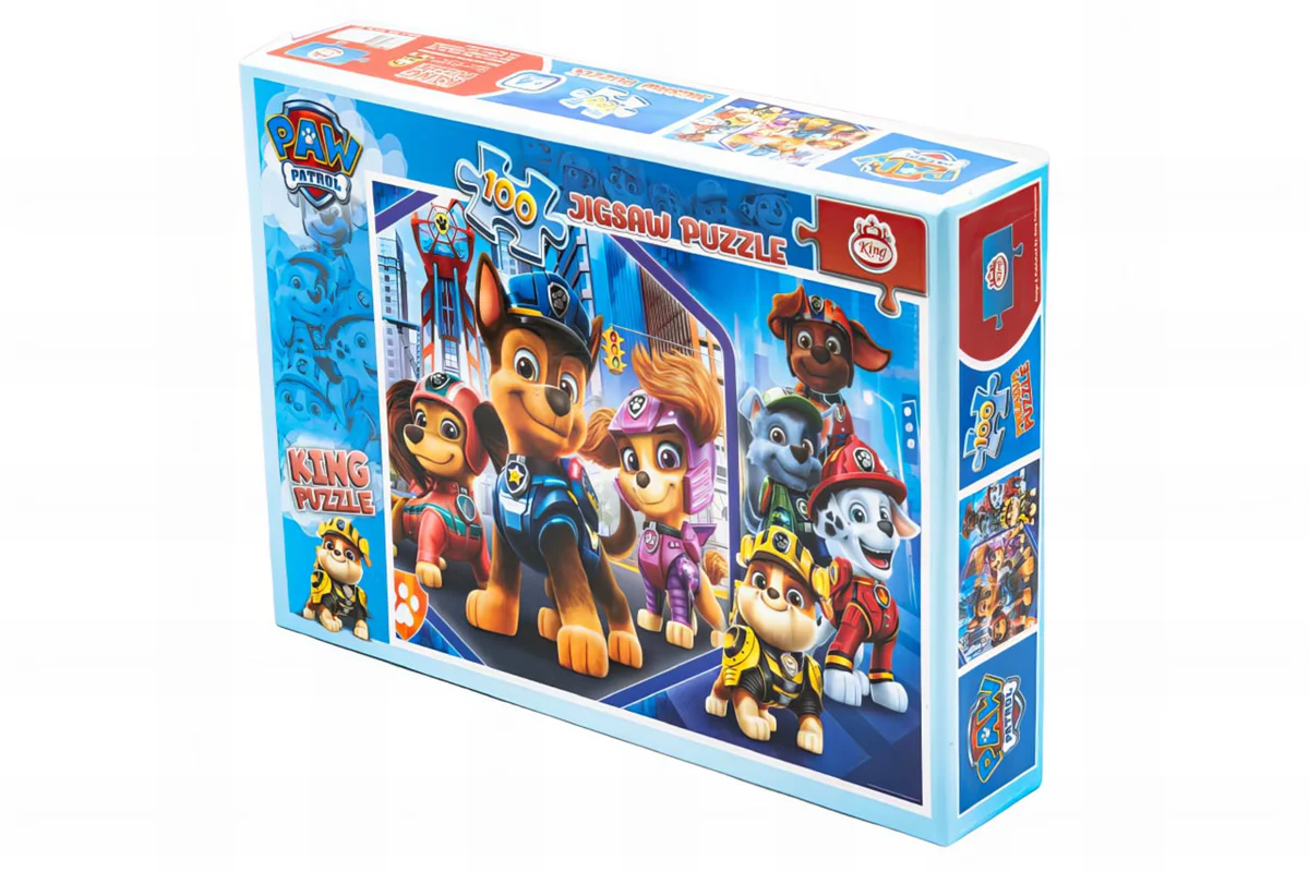 نمای جلوی جعبه پازل کودکان سگهای نگهبان Paw Patrol
