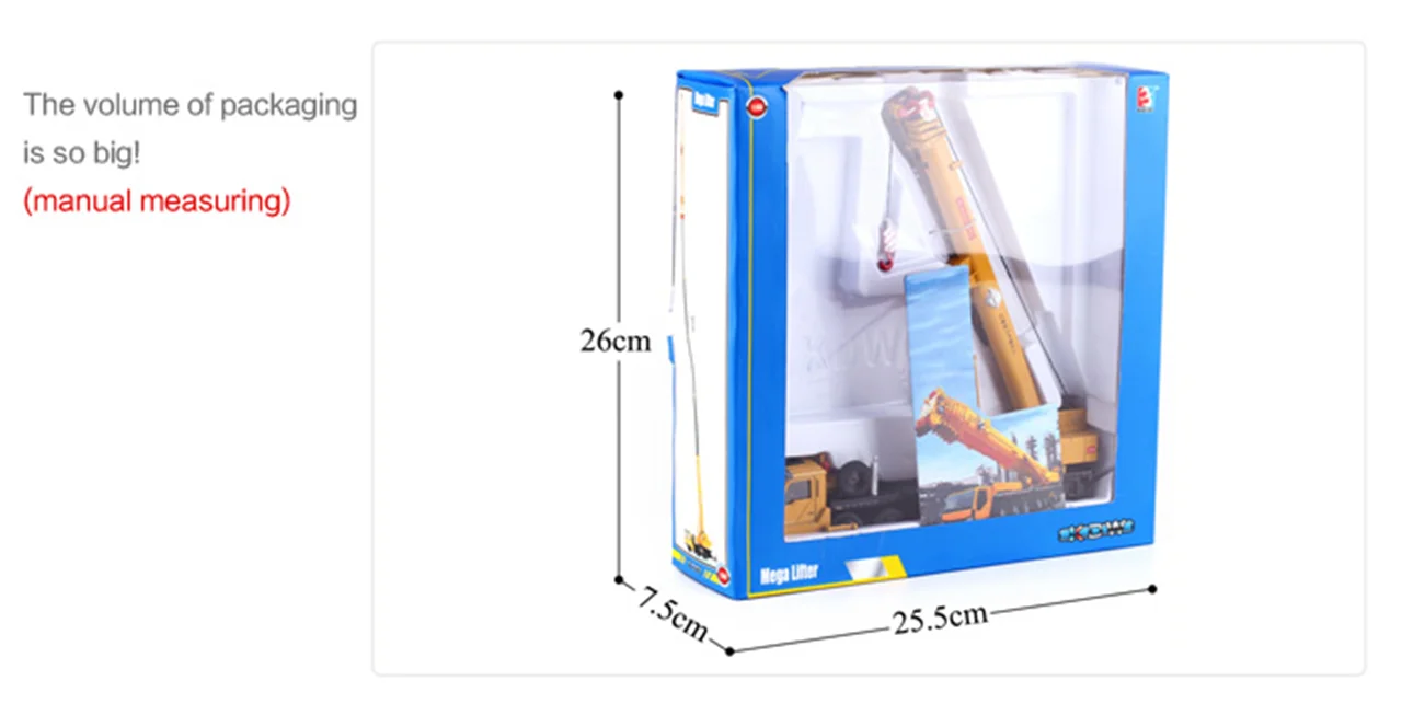خرید ماکت فلزی ماشین فلزی کایدویی «مگا کرین: جرثقیل مگا» KWD Kaidiwei die cast model Truck Mega Crane 625011