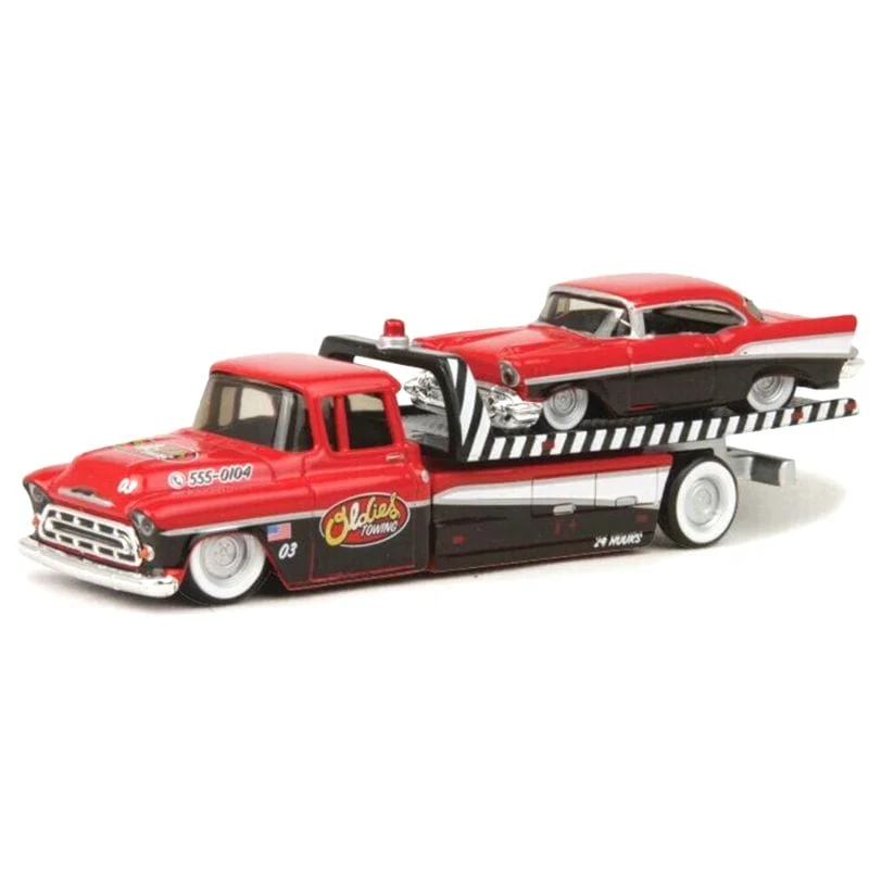 ماشین فلزی شورلت فلت بد و بل ایر Maisto Design 1957 Chevrolet Flatbed 1957 Chevrolet Bel Air