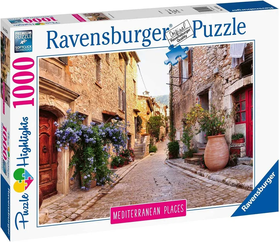 پازل رونزبرگر 1000 تکه «مکان های مدیترانه ای فرانسه» Ravensburger Puzzle Mediterranean Places France 1000 Pieces 14975