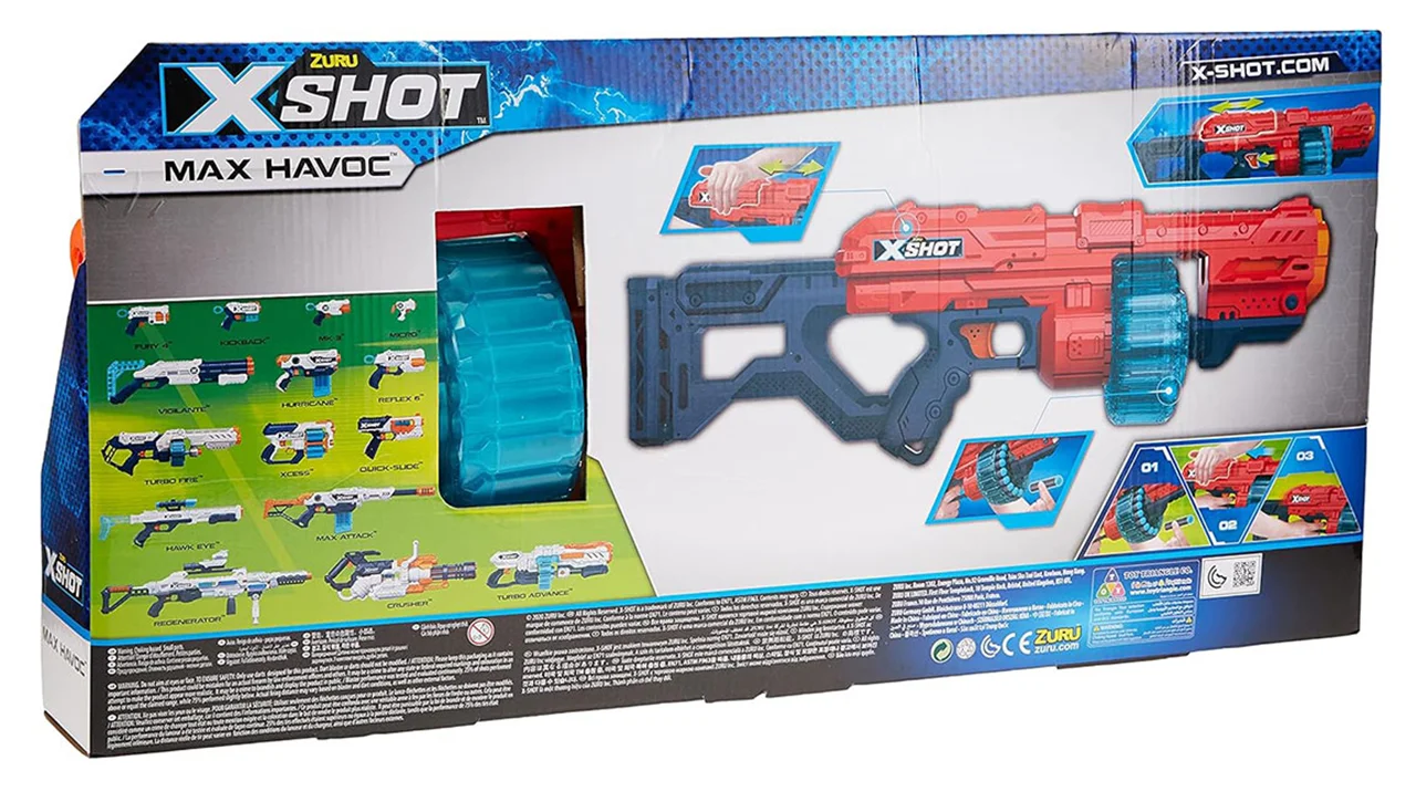 خرید تیر ابری زورو ایکس شات «ماکس هاوک، حداکثر ویرانی»  Zuru X Shot Max Havoc 36446