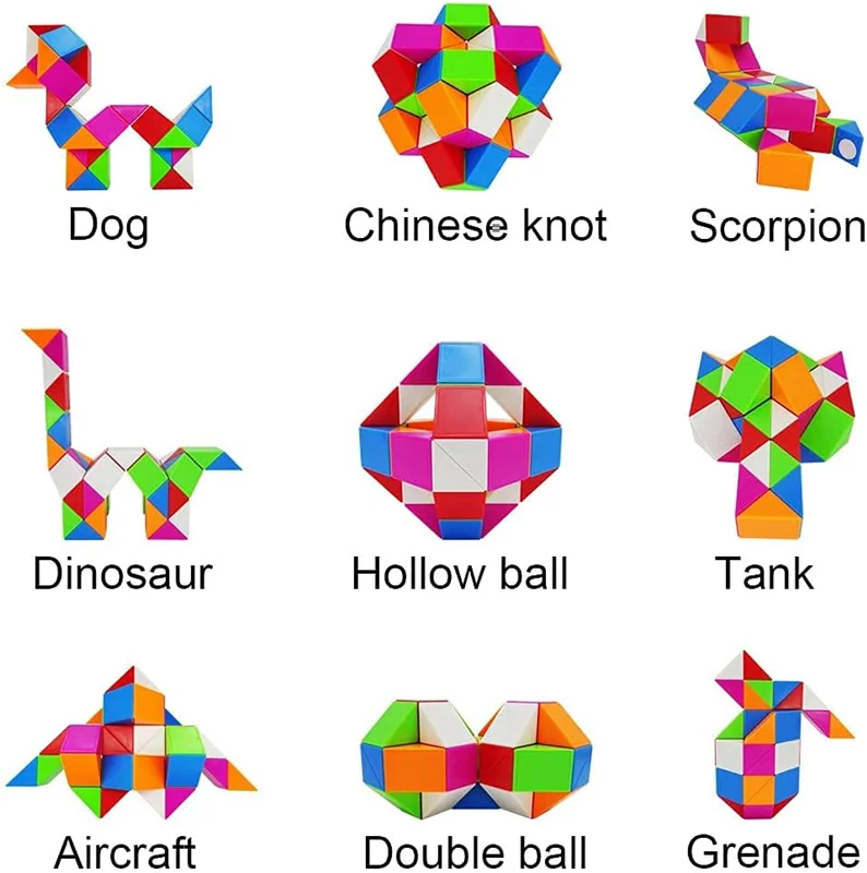 اشکال مختلف روبیک ماری ۴۸ قطعه برند QY Toys