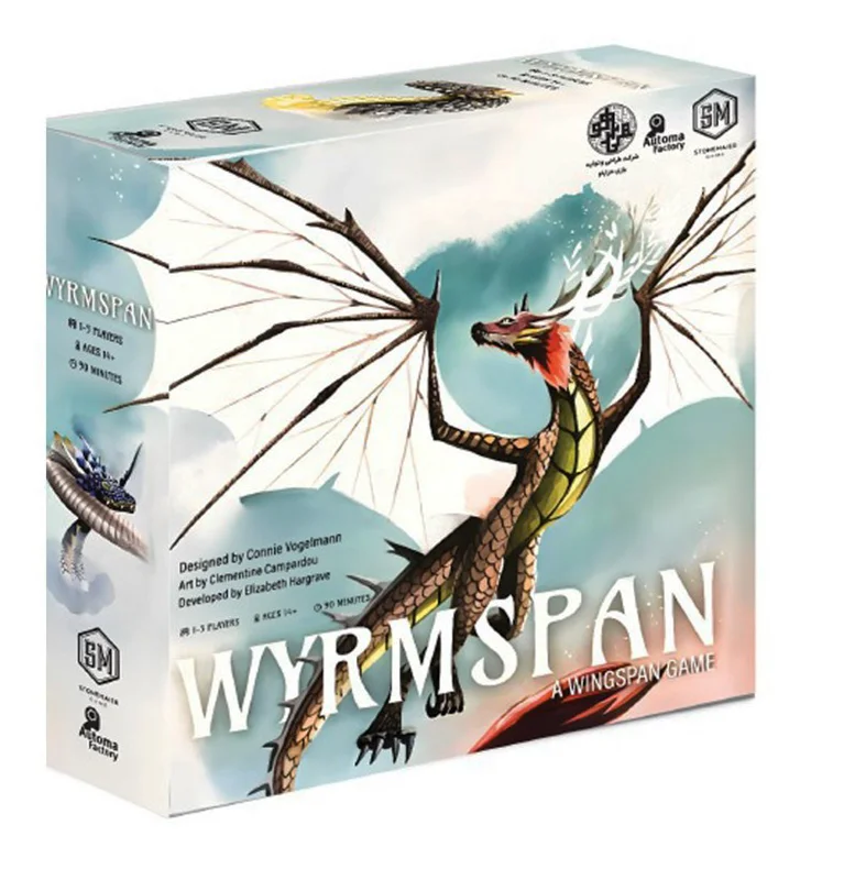 نمای سهبعدی جعبه Wyrmspan