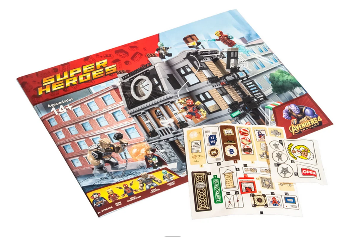 خرید لگو ساختنی مارول «خانه دکتر استرنج» Building Blocks Marvel Super Hero Toy Dr Strange Sanctum Sanctorum House lego 4046