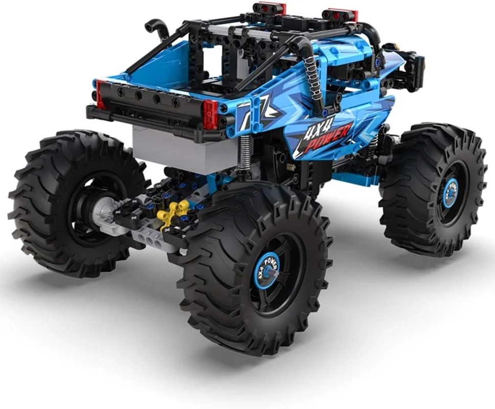 خرید لگو کادا «ماشین کنترلی هیولا اتومبیل RC 4x4 آفرود» CaDa Blocks Monster Truck with Remote Control 4x4 Off-Road C61008W