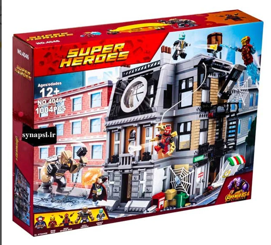 خرید لگو ساختنی مارول «خانه دکتر استرنج» Building Blocks Marvel Super Hero Toy Dr Strange Sanctum Sanctorum House lego 4046