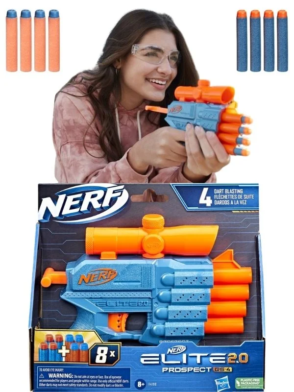 خرید تفنگ نرف «چشم انداز» Nerf Elite 2.0 Prospect QS-4 Blaster F4190