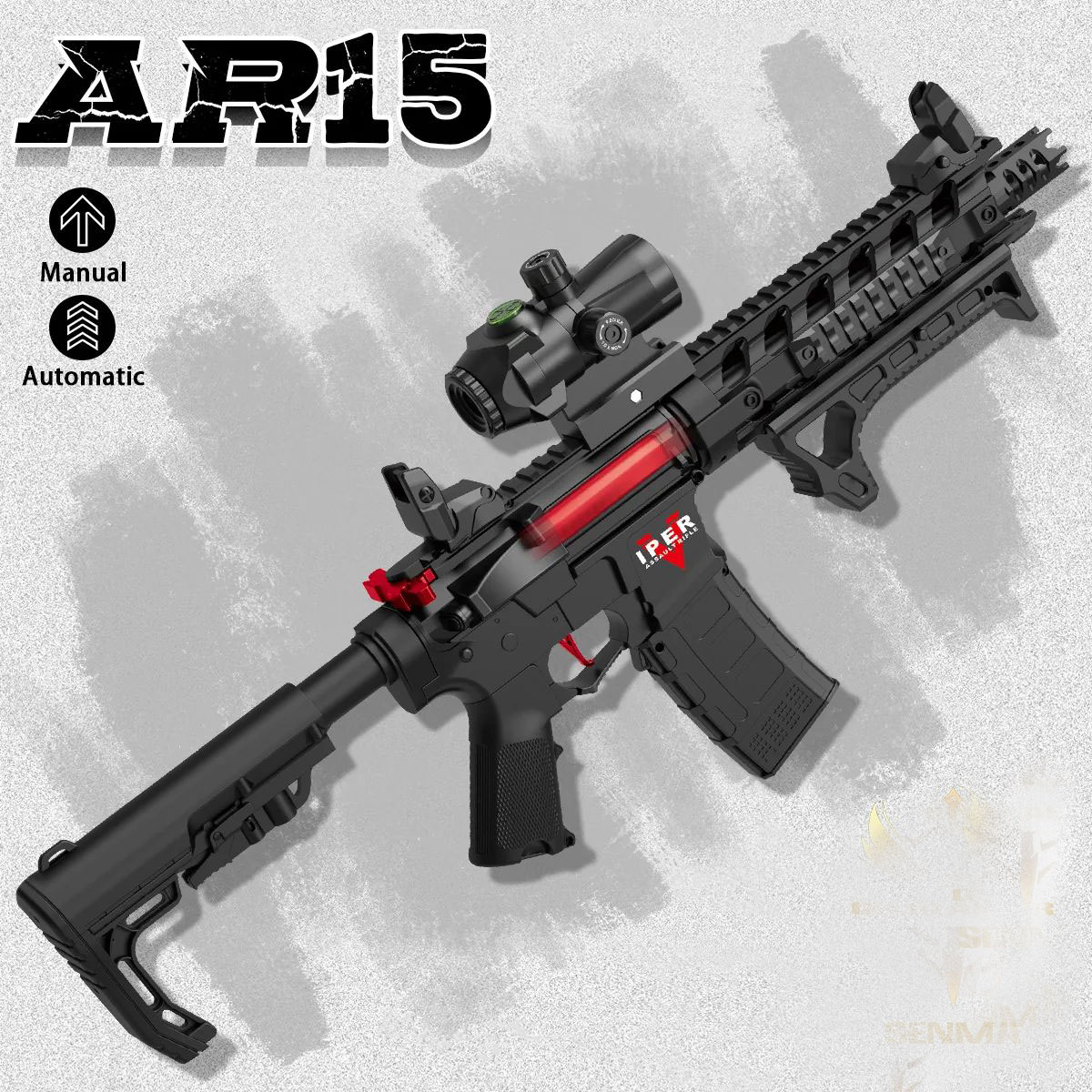 اسباب بازی تفنگ M4 تیر ژله‌ای Handi AR15 M4 Viper HD743A