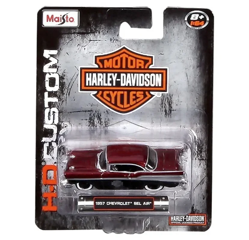 ماکت فلزی ماشین مایستو هارلی دیودسون  1/64 Maisto Harley-Davidson 1957 Chevrolet Bel Air