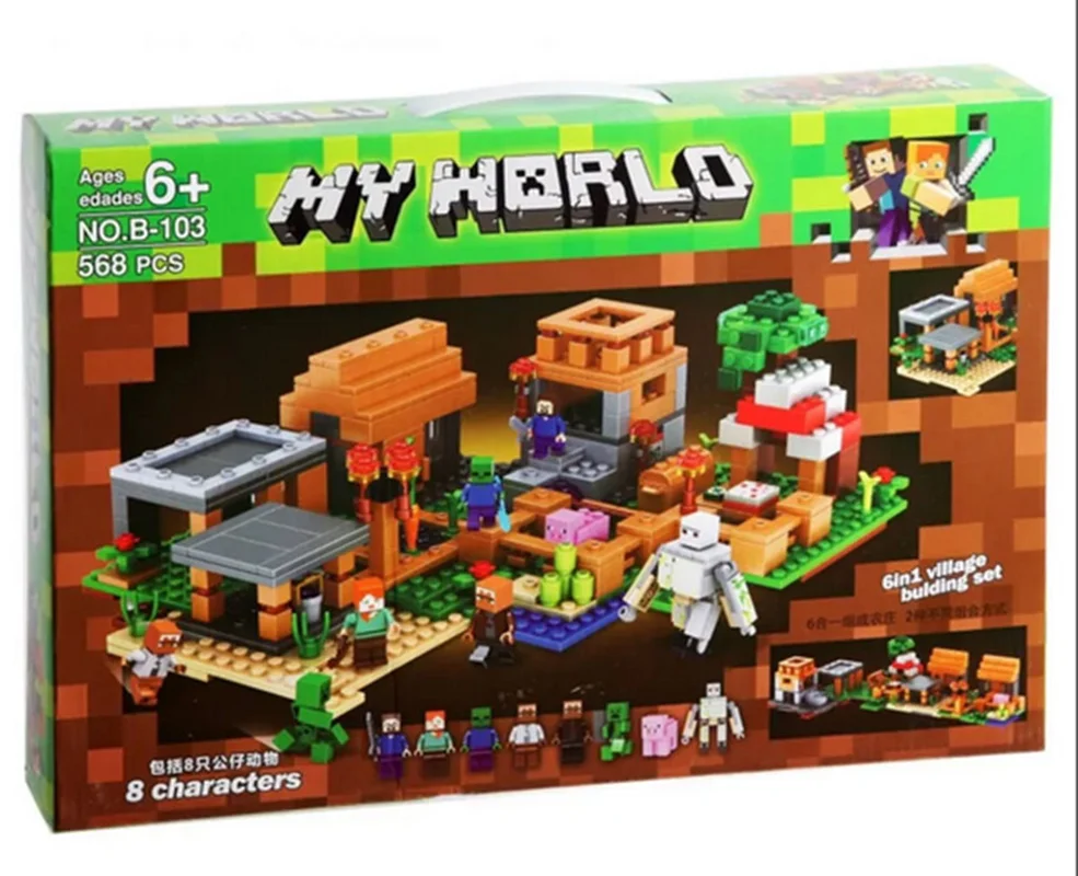 تصویر اصلی لگو دهکده My World Minecraft مدل B-103