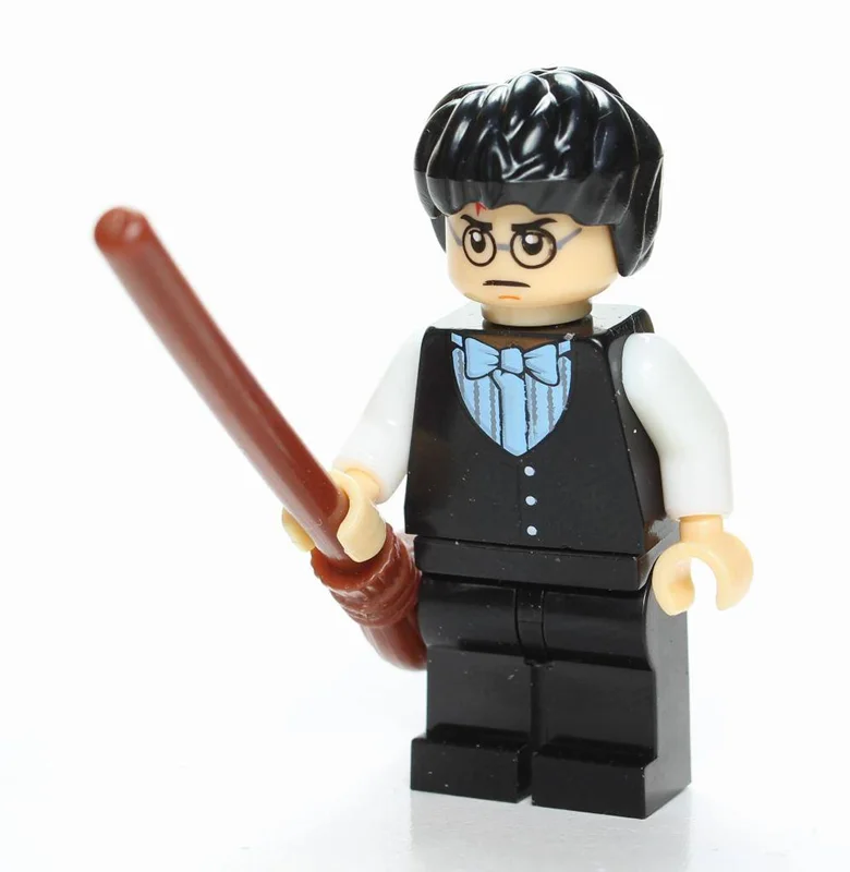 مینی فیگور هری پاتر با جارو نمای سه بعدی