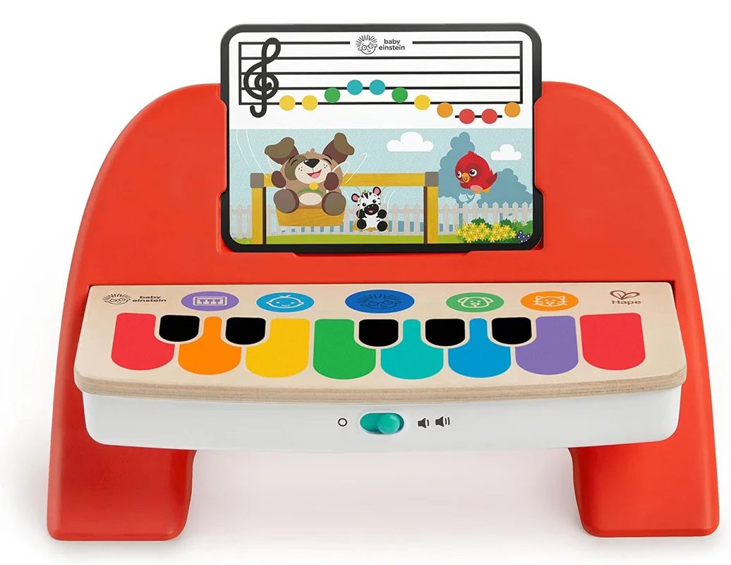 خرید اسباب بازی نوزادی بیبی انیشتین «پیانو چوبی اولین ملودی»  Baby Einstein Cal’s First Melodies Magic Touch Wooden Piano