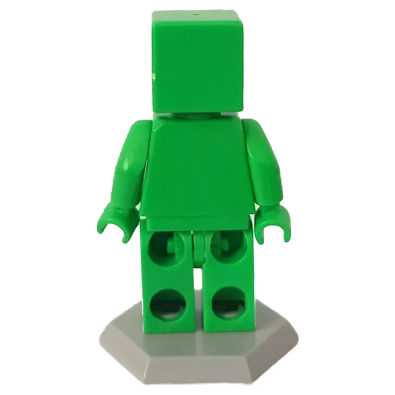 نمای پشتی مینی فیگور لگو هالک ماینکرفتی با نمایش جزئیات پشت سر و بدن