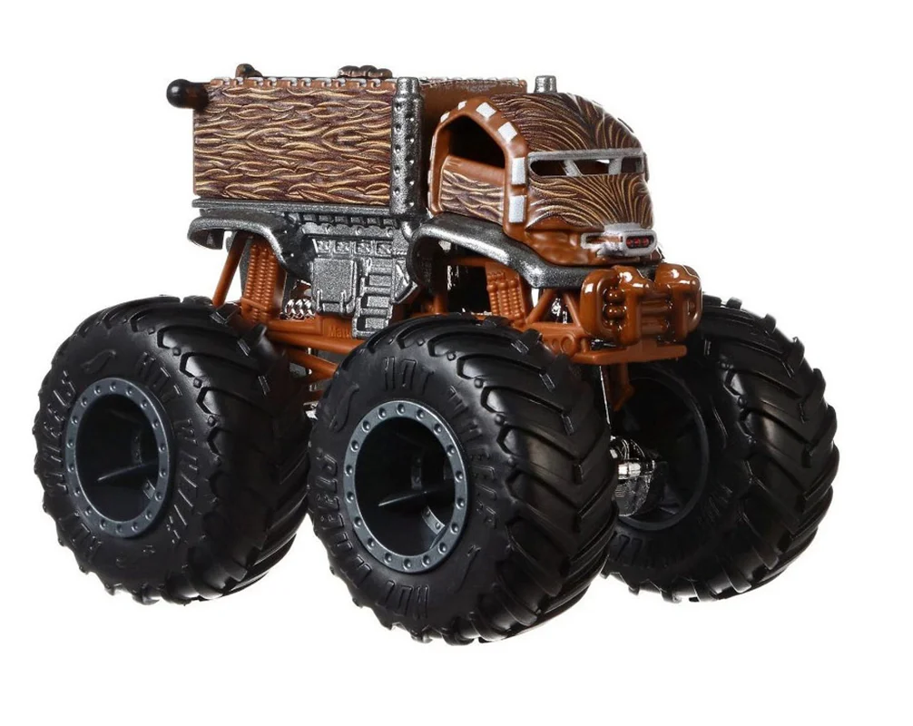 خرید ماشین فلزی ماکت فلزی ماشین فلزی هات ویلز کامیون های هیولا «چوباکا» ماشین فلزی Hot Wheels Monster Trucks Chewbacca Crushable Car FYJ44 55/75
