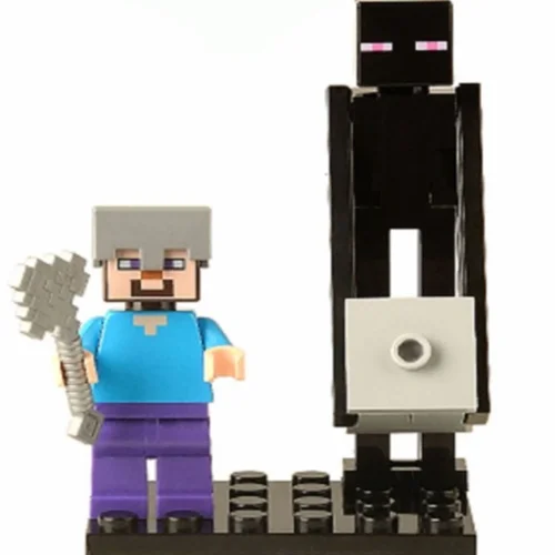 مینی فیگور لگویی ماینکرافت «استیو و اندرمن»