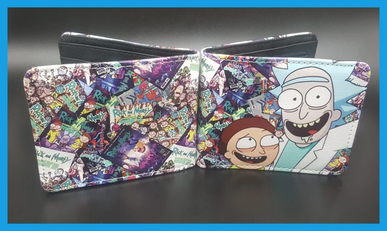 کیف پول طرح ریک اند مورتی rick and morty