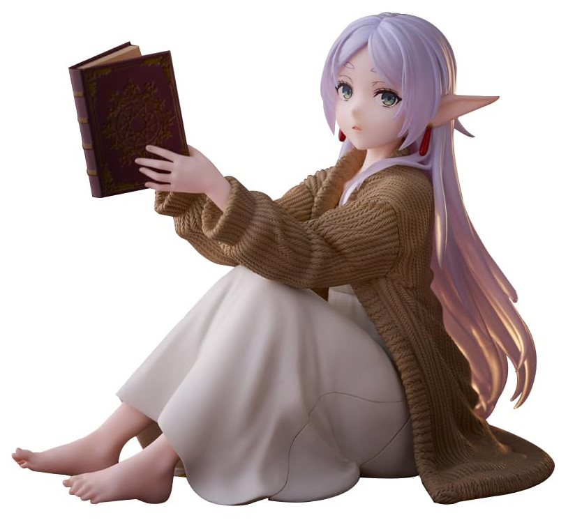 فیگور فریرن نشسته با کتاب Frieren Figure