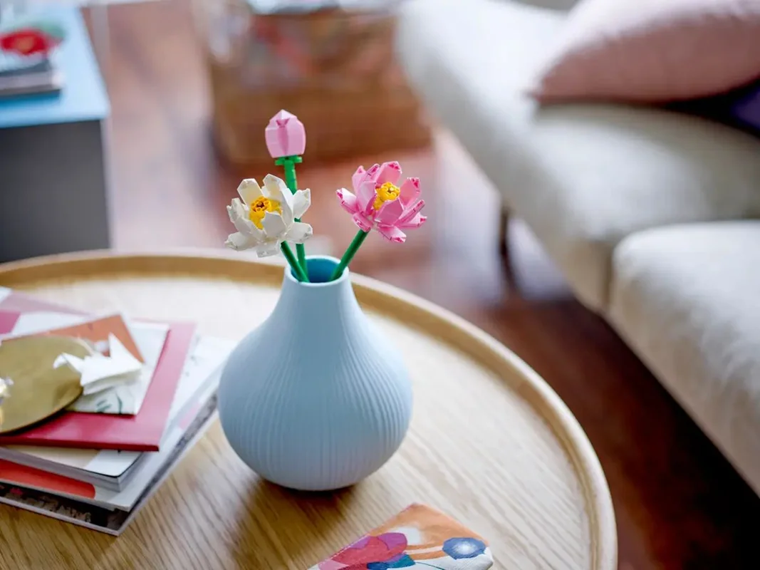 LEGO Lotus Flowers 40647 - مجموعه ساختنی گلهای لوتوس با جزئیات دقیق و طراحی زیبا