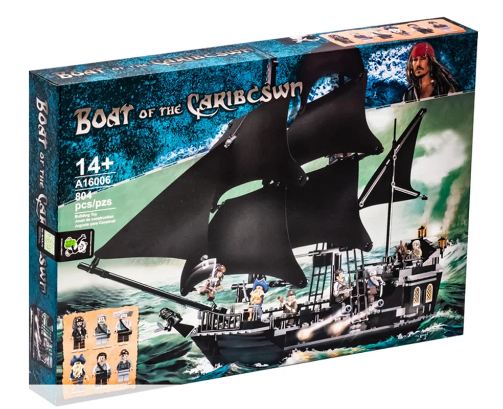 خرید لگو ساختنی «دزدان دریایی کارائیب»  Bricks Blocks Pirates Of The Caribbean Black Pearl Captain Jack Sparrow A16006