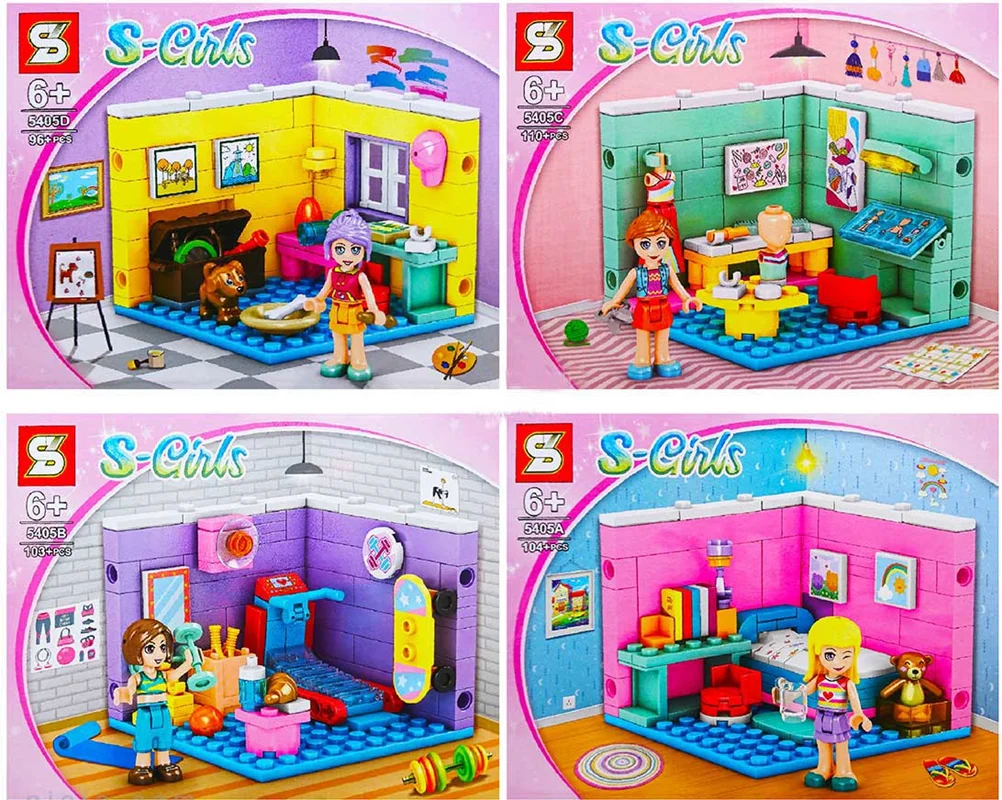 خرید لگو دخترانه اس وای «دخترانه تم خانه» SY Block S-Girls House Theme Lego 5405A