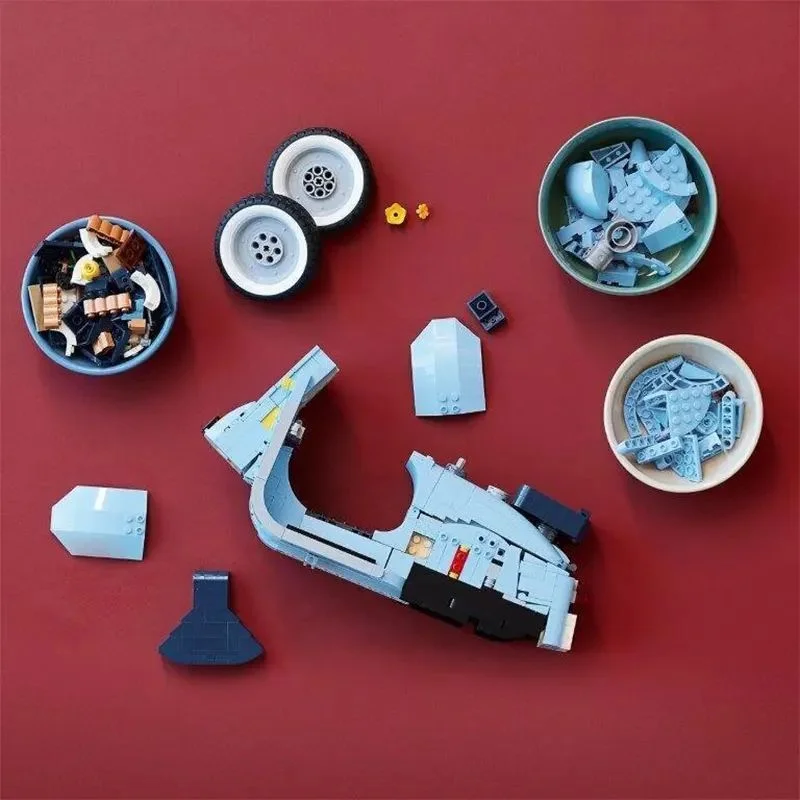لگو Vespa 125 مدل کلاسیک ساخته شده قطعات موتور