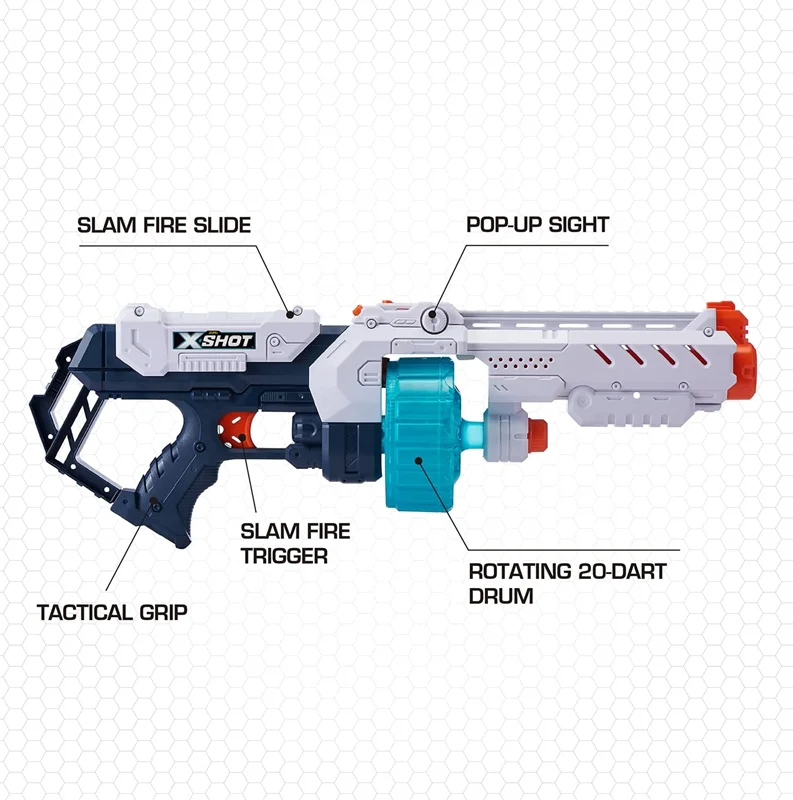 خرید تیر ابری زورو ایکس شات «بسته 3 تایی توربو فایر و فیوری و میکرو6»  Zuru X Shot Turbo Fire & Fury 4 & Micro 36345
