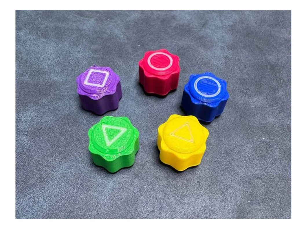 نمای مهرههای رنگی گونگی