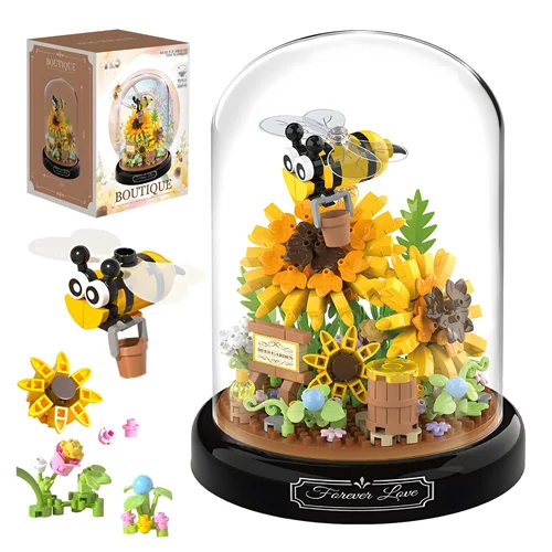 لگو جعبه گل و زنبور Bees Fly Around The Warbler P2280