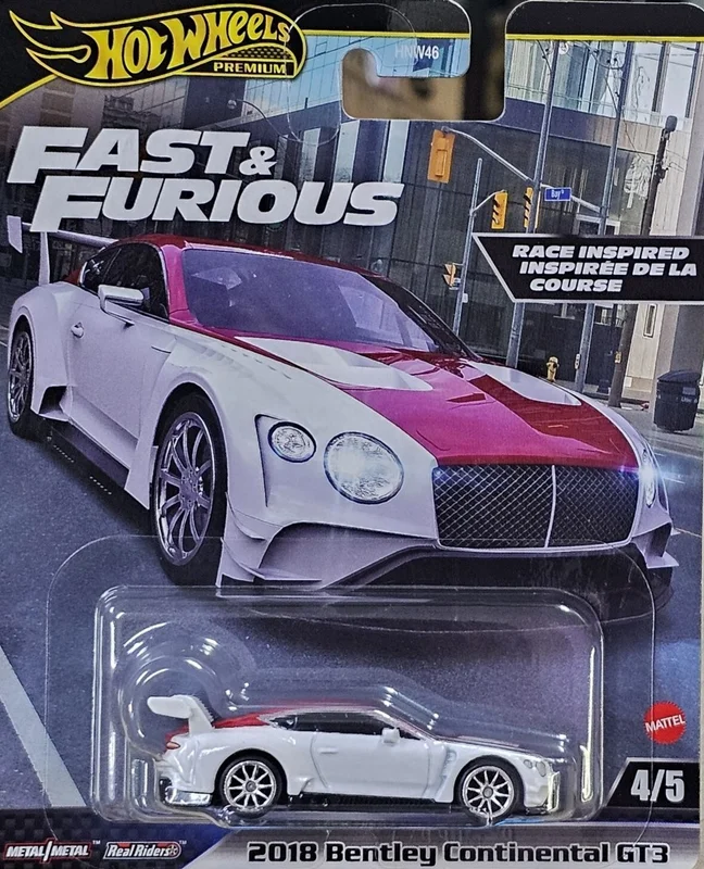 بسته بندی هات ویلز 2018 بنتلی کانتیننتال GT3 Hot Wheels Bentley Continental GT3