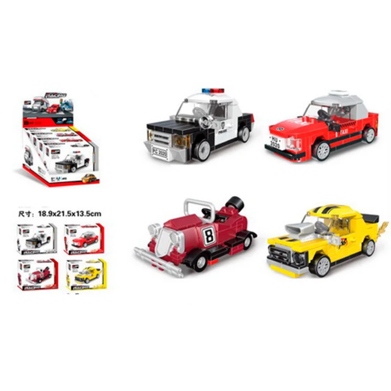 خرید لگو دکول «ماشین مسابقه عقب کش» Decool Pull Back Mini Racing Racer Car Lego 22022-22019