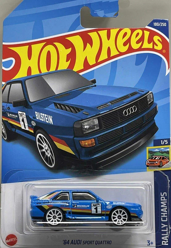 خرید ماکت فلزی ماشین فلزی هات ویلز «84 آئودی اسپرت کواترو» ماشین فلزی  Hot Wheels 84 Audi Sport Quattro Rally Champs 1/5 180/250