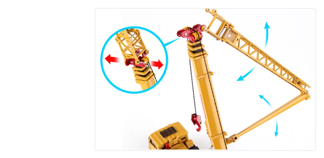 خرید ماکت فلزی ماشین فلزی کایدویی «مگا کرین: جرثقیل مگا» KWD Kaidiwei die cast model Truck Mega Crane 625011