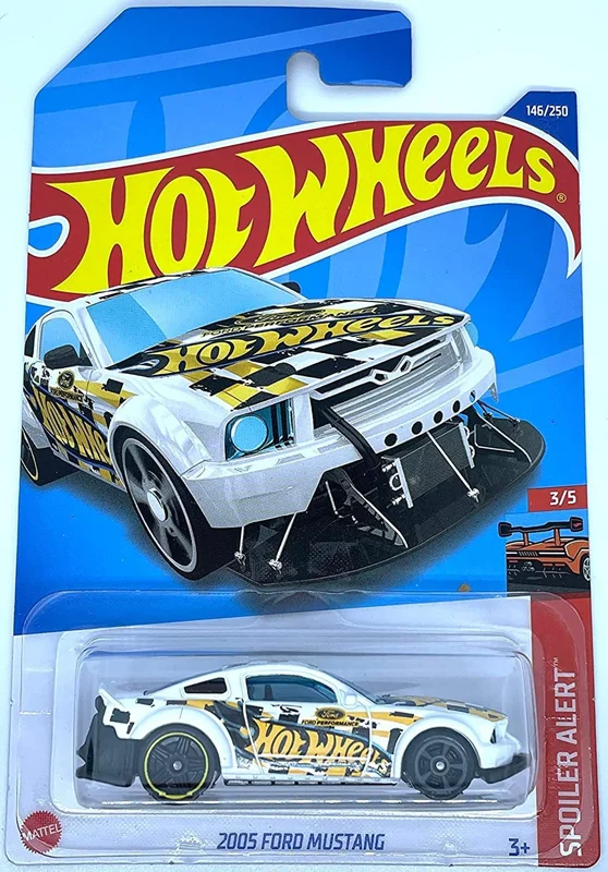 خرید ماشین فلزی ماکت فلزی هات ویلز 2005 فورد موستانگ ماشین فلزی Hot Wheels 2005 Ford Mustang Spoiler Alert 3/5  146/250