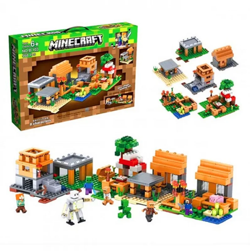 فیگورهای شخصیتهای Minecraft در لگو دهکده