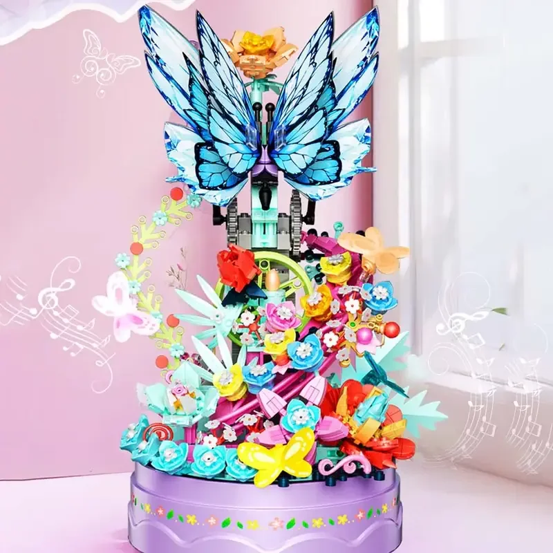 لگو گل و پروانه Fortune Butterfly 663502 با قطعات رنگی