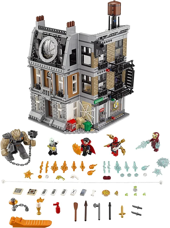 خرید لگو ساختنی مارول «خانه دکتر استرنج» Building Blocks Marvel Super Hero Toy Dr Strange Sanctum Sanctorum House lego 4046